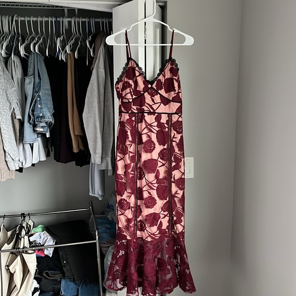 Lulu’s Red Lace Alluring Dream Dress, worn once - Picture 2 of 8